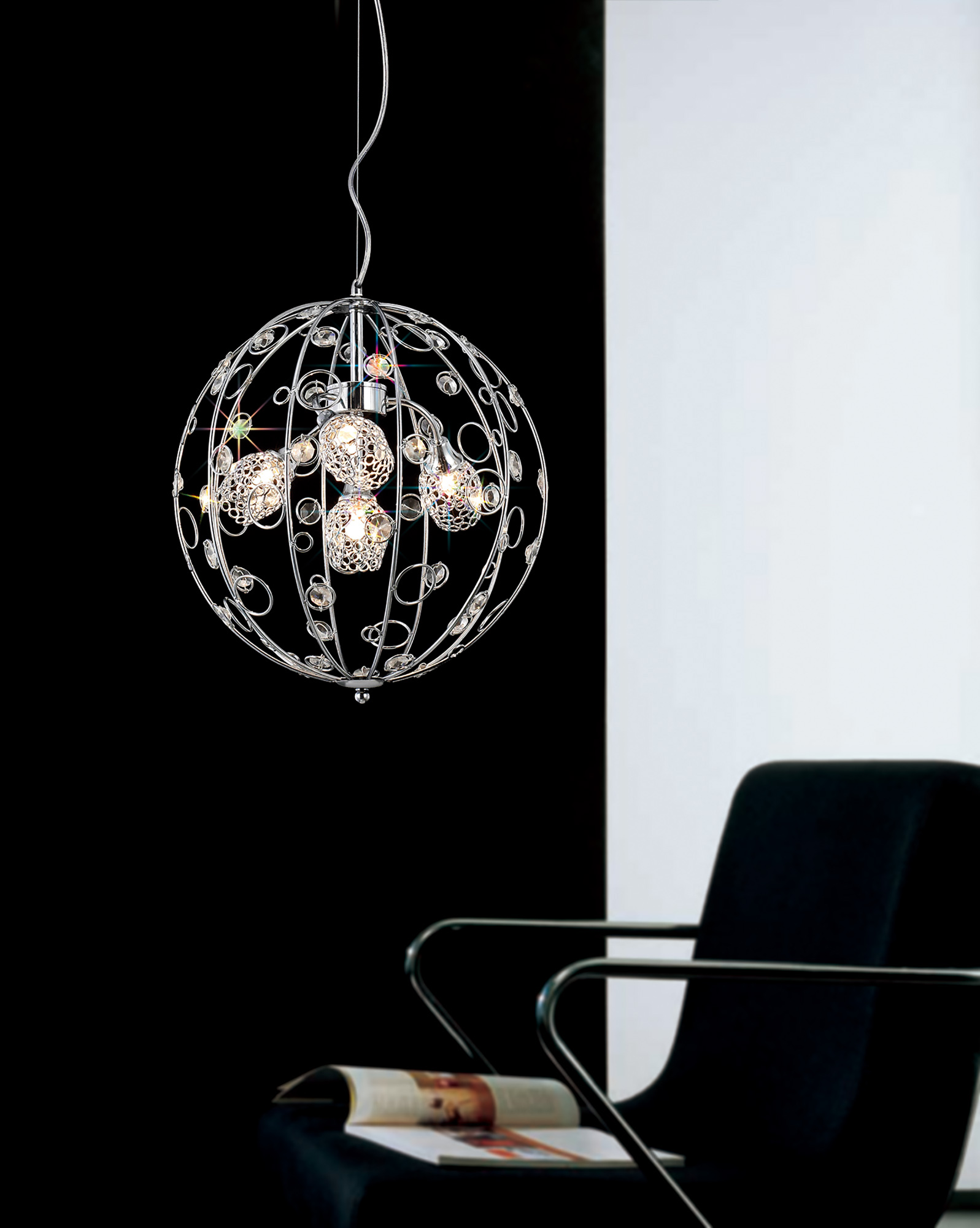Sorrento Crystal Ceiling Lights Diyas Single Crystal Pendants Sorrento Crystal Ceiling Lights Diyas Single Crystal Pendants